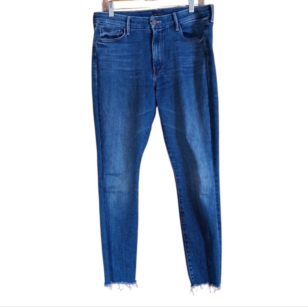 Mother The Looker Ankle Fray Jeans Size 31